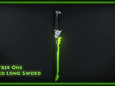 SciFi Melee Weapons Pack Low-poly 3D model