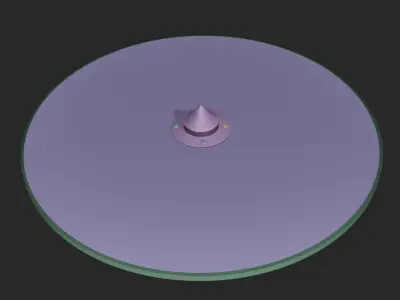 germanic shield reconstructed from original Finds Free low-poly 3D model