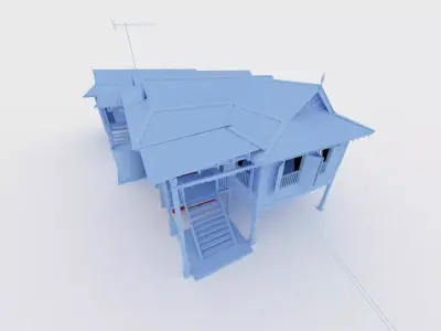 Kampong house 3D model