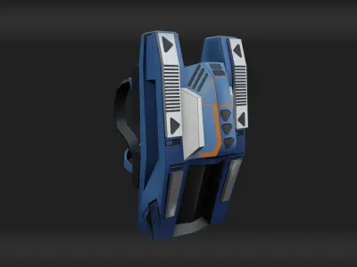 Advanced 3D Jetpack Pack - Unity3D Game Ready Low-poly 3D model