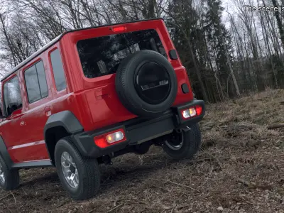 Modern All Wheel Drive Red SUV 3D model