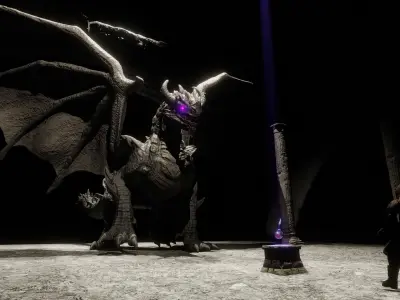 Ancient Dragon - Artifact Guardian Low-poly 3D model