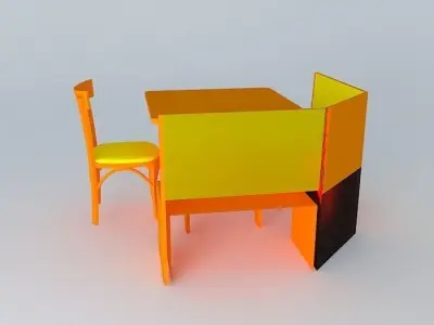 German Corner furniture set Free 3D model