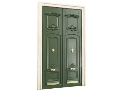 Entrance classic door 97 3D model