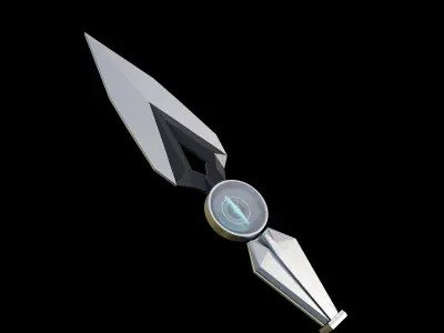 Futuristic Jett Knife Free low-poly 3D model
