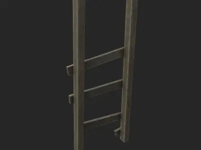 Old Ladder Free low-poly 3D model
