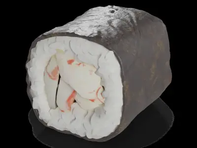 Sushi Crab sticks 3D model