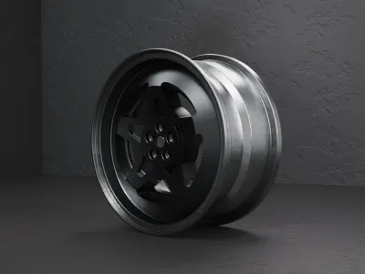 Rims centre auto car 4 carbon 3D model