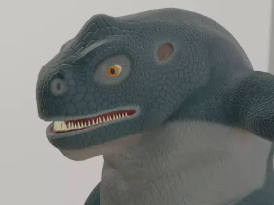 Reptile Monster Free low-poly 3D model