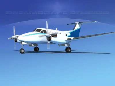 Beechcraft B200 GT King Air V07 3D model