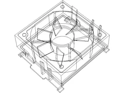 95x95 mm CPU Cooling Fan 3D model