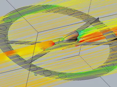 Futuristic Ring-Wing Saucer Airplane Design 3D print model