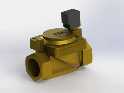 Solenoid Valve 2 Inch Free 3D model