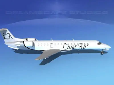 Embraer ERJ-140 Luna Air 3D model