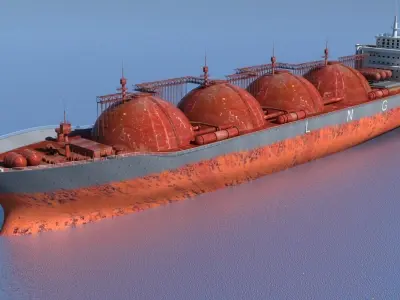 3D LNG Tanker 3D model