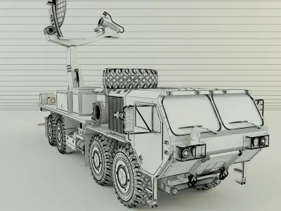 Assy hemtt A4 with radar 2 3D model