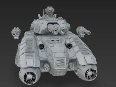 3D Printable Iron Oath Coral Air Support Tank 3D model