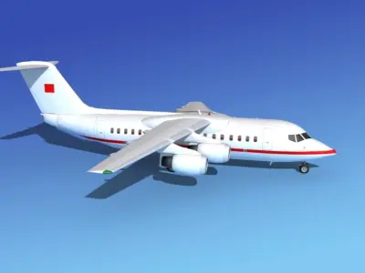 BAe 146-200 Bahrain 3D model