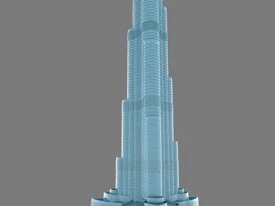 Burj Khalifa 3d Model  3D model