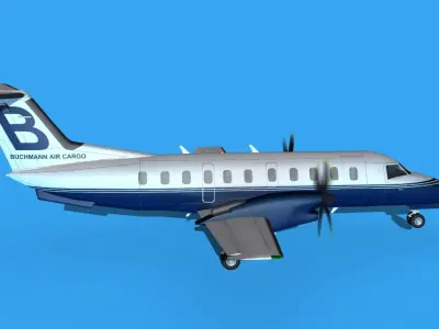 Embraer EMB120 Buchmann Air Service 1 3D model