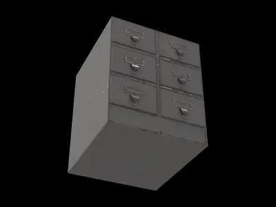 vintage desk organizer 3D model