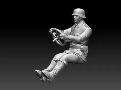 german driver soldier 3D print model