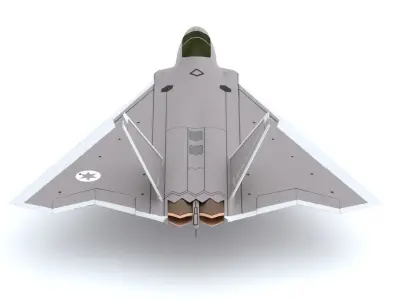 Lockheed Martin FB-22 - STRIKE RAPTOR - Low-poly 3D model