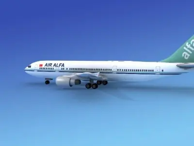 Airbus A300 Alfa 2 3D model