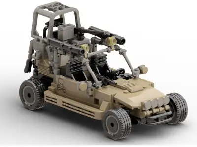 MocBricks3D - Lego Military Buggy 3D print model