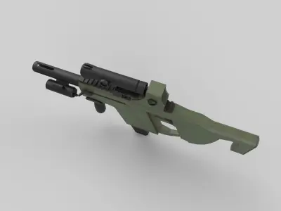 M17 gun Low-poly 3D model