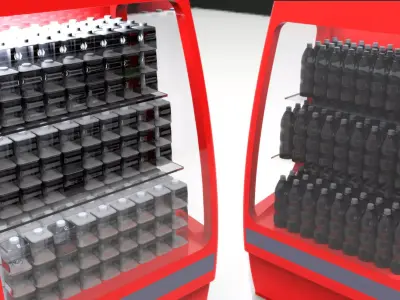 Commercial Refrigerator 3D model