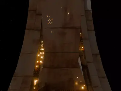 Sci-fi Space Station 3D model