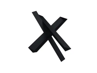 Anti-tank Obstacle v1 001 Low-poly 3D model