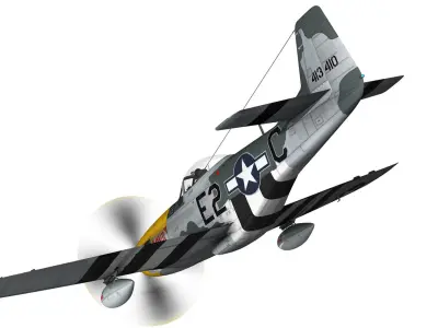 North American P-51D Mustang - Lou IV 3D model