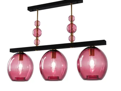 Chandelier Geometric Colorglass SKU 12101 Free 3D model