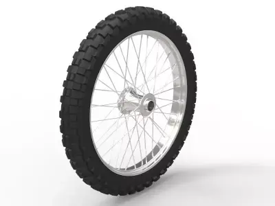 Generic Motorcycle wheel 3D model
