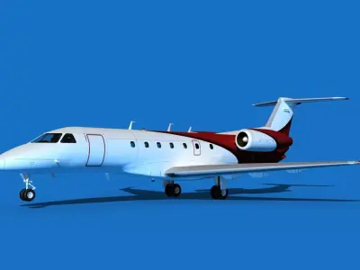 Embraer Legacy 500 V04 3D model
