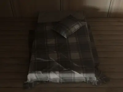 Mattress on Floor Free 3D model