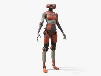 Robot 3D model 90