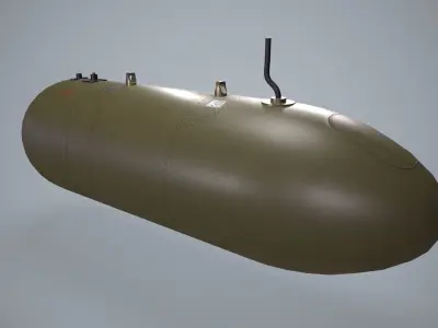  Helicopter Fuel Tank 368L Low-poly 3D model