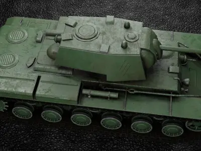 Soviet tank KV 1 3D model