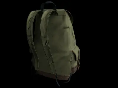 WW2 Medical Backpack Low-poly 3D model