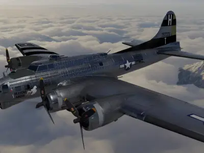 B-17G Flying Fortress Heavens Above 3D model