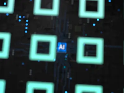C4D Octane GPU chip core capacitance Scifi Circuit board 3D model