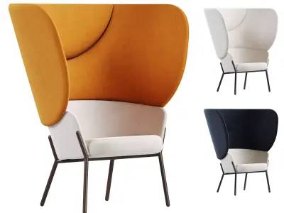 Wam 1571 Armchair By Bross Italy 3D model