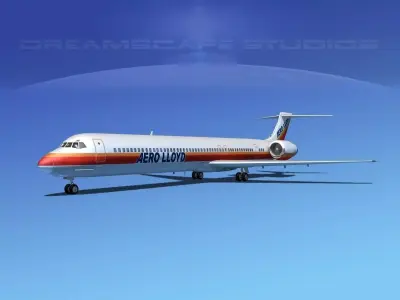 Douglas MD-80 Aero Lloyd 3D model