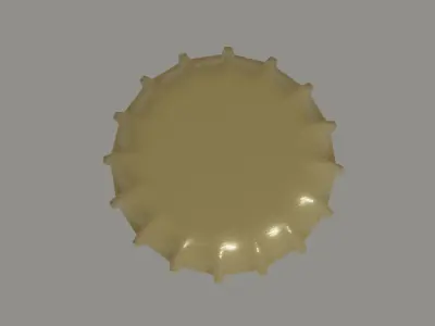 Bottle Cap Low-poly 3D model