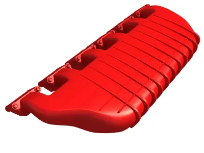 3D Engine Cover 5 3D model