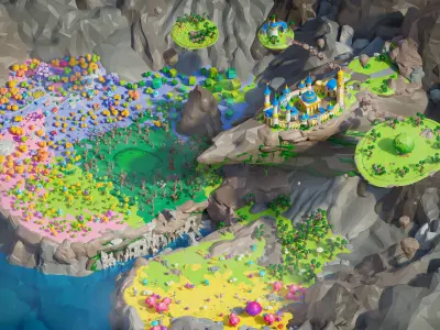 Fantasy Low-poly 3D model