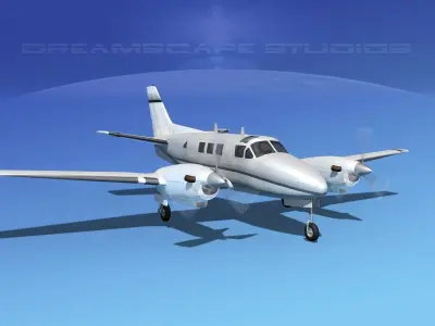 Beechcraft King Air C90 V14 3D model